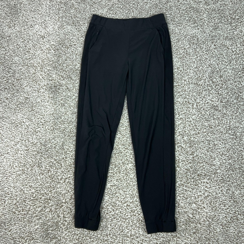 Athleta Pants Womens 0 Black Brooklyn Jogger Woven Travel Gym Workout‎ Sports